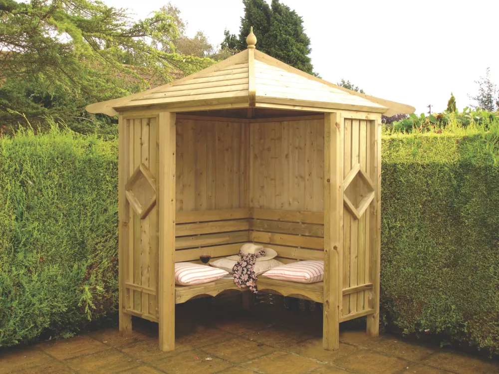 Shire 4' X 4' (Nominal) Pyramid Timber Arbour 3 Shire 4' X 4' (Nominal) Pyramid Timber Arbour