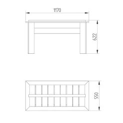 Forest Grow Bag Tray Container 1150 X 550 X 600mm -Cheap Garden Spreader Store 975KT A5