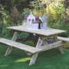 Forest Small Rectangular Garden Picnic Table 1500 X 1500 X 700mm 2 Forest Small Rectangular Garden Picnic Table 1500 X 1500 X 700mm -Cheap Garden Spreader Store 9979X P